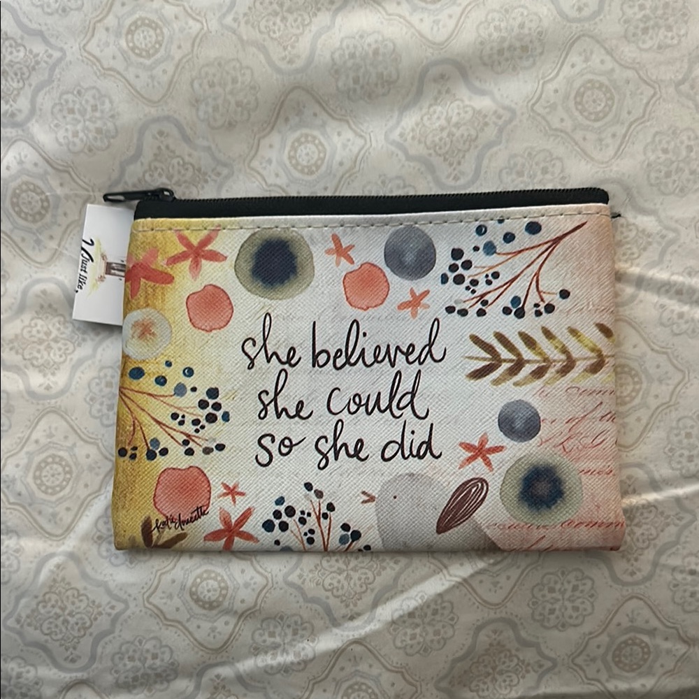 Natural Life Inspirational Pouch - Multicolor